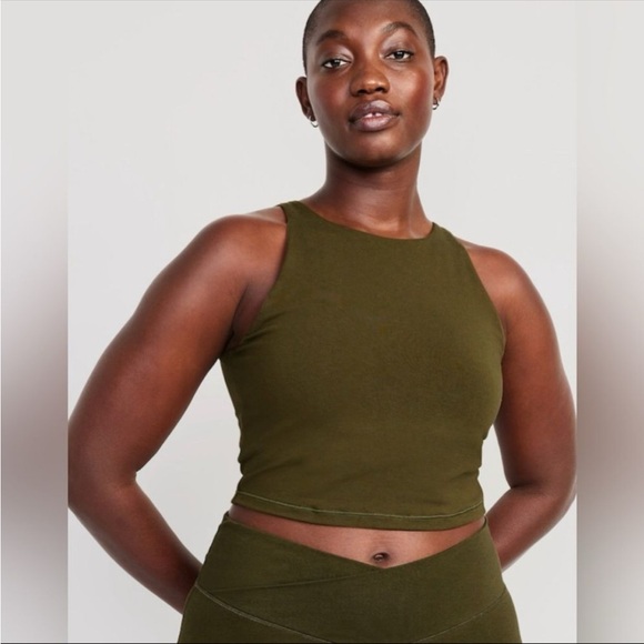 Old Navy Tops - Light Support PowerChill Longline Sports Bra Conifer